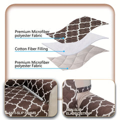 Geometric Pattern Sofa Slipcover Non slip Sofa Cover Furniture Protector