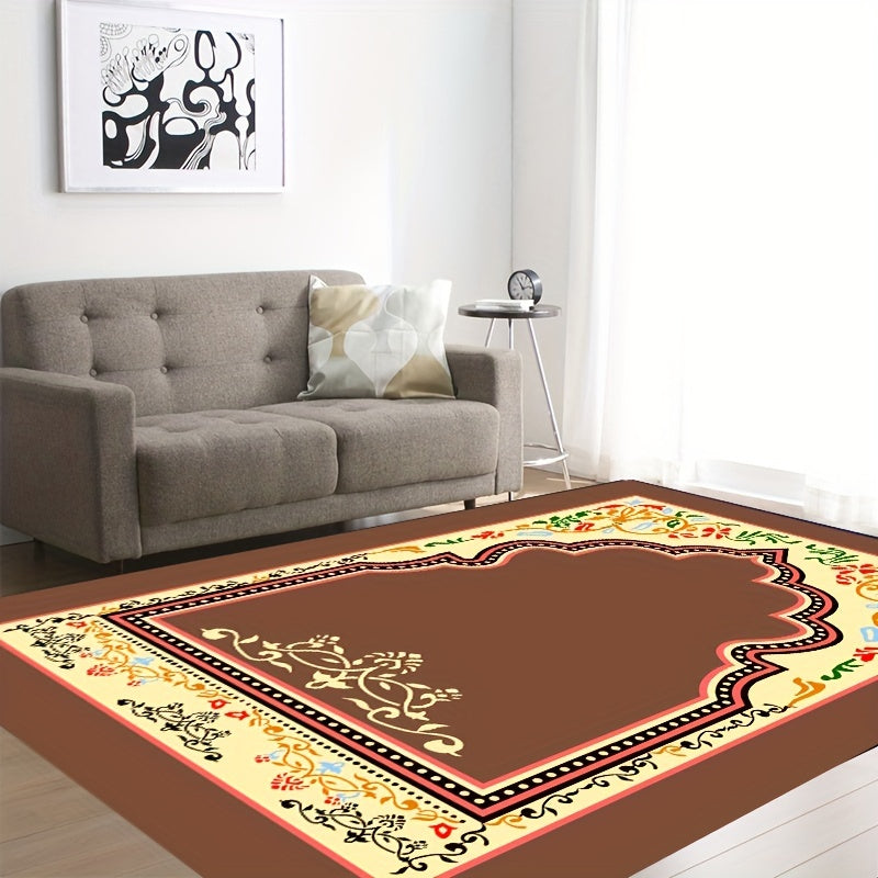 Boho Anti Fatigue Kitchen Rugs Vintage Absorbent Non Slip Runner Rugs Floor Mat