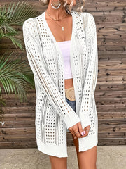 Crochet Long Sleeve Cover Up for Women