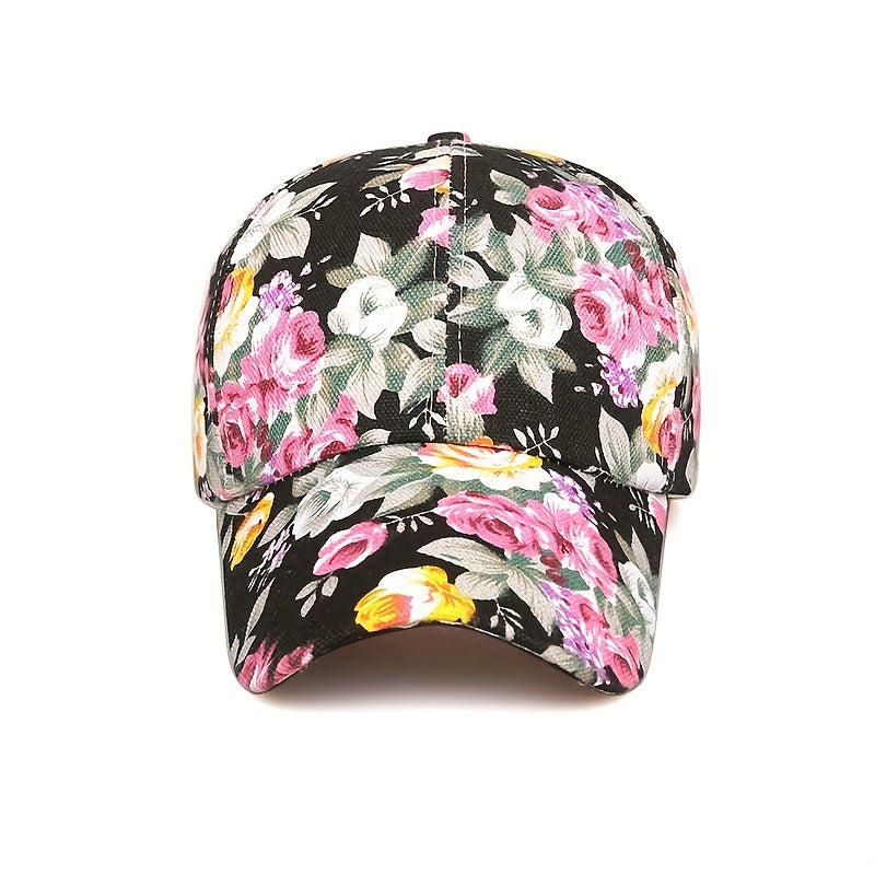 Peony Flower Cloth Adjustable Baseball Cap Hat
