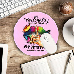 Hand-painted Silent Gesture English Letters Mouse Pad