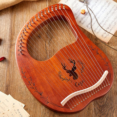 16 19 String Harp Lyre Small Portable Musical Instrument Easy To Learn