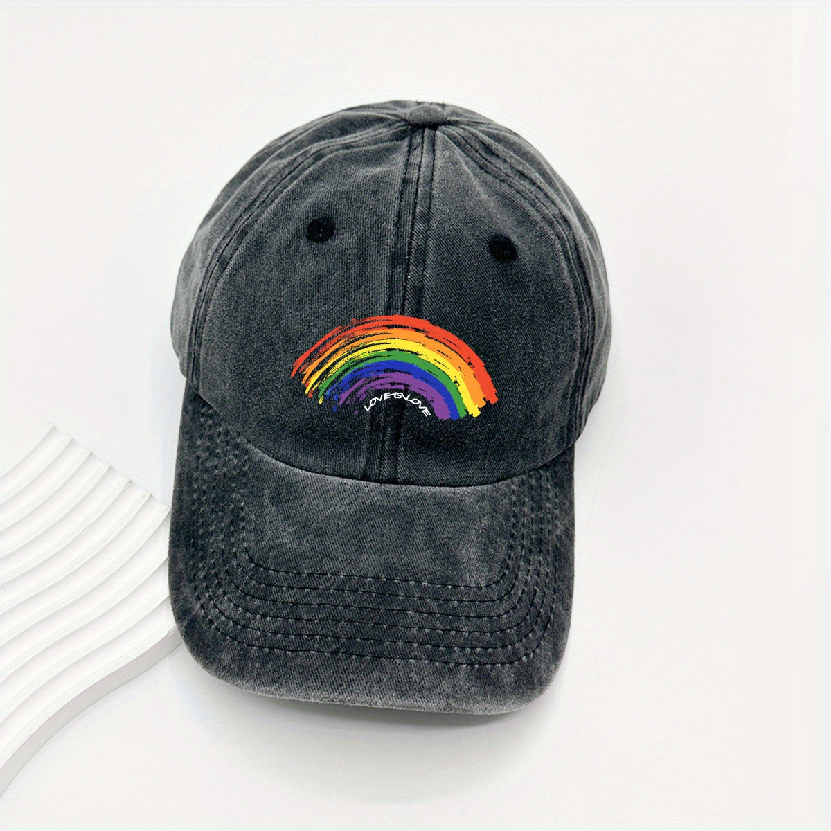 Rainbow Sunflower Baseball Cap for Sun Protection