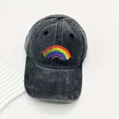 Rainbow Sunflower Baseball Cap for Sun Protection