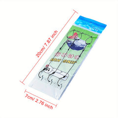 Stainless Steel Fishing Hooks Wire Set with 3 Hooks