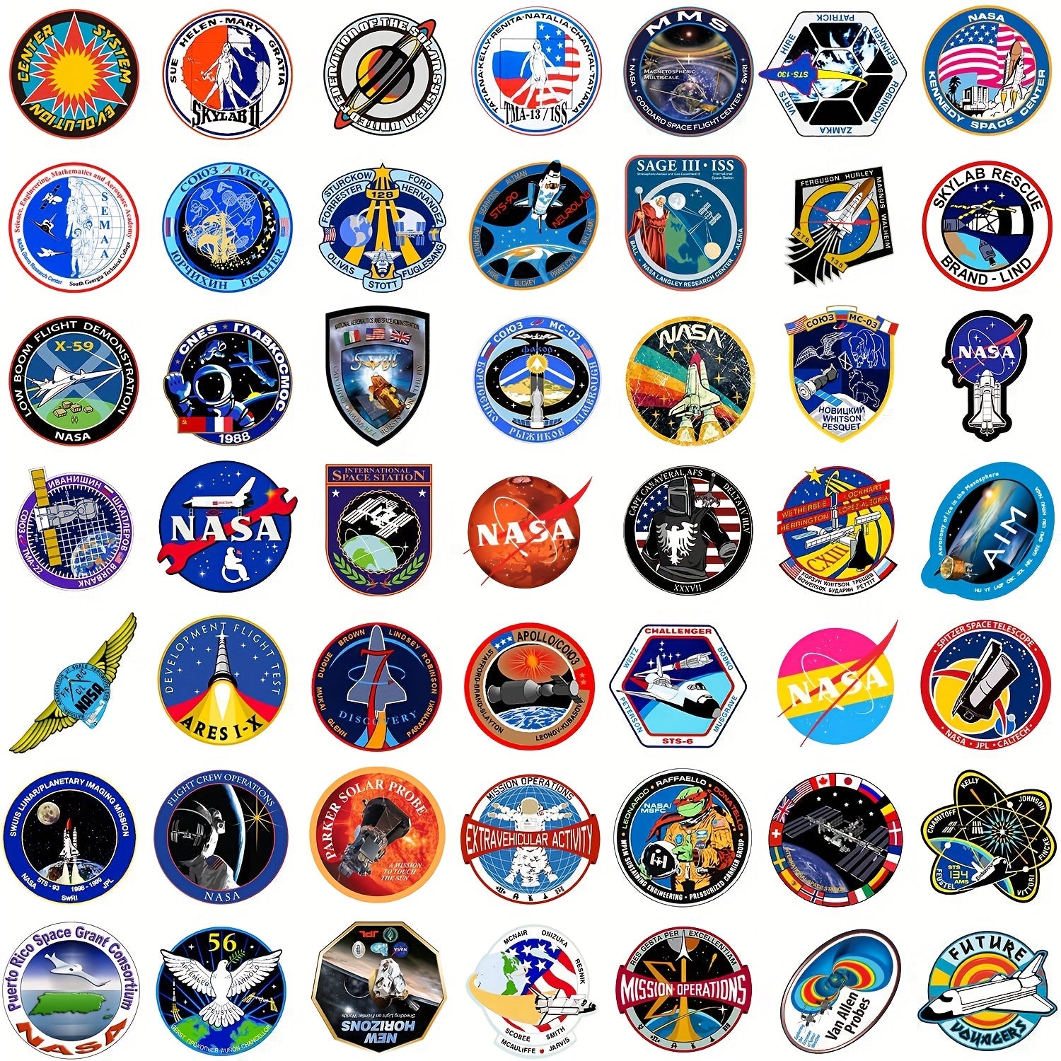 Space Agency Doodle Sticker Pack - Waterproof
