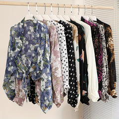 Lightweight Printing Chiffon Shawl Breathable Sunshade Cardigan