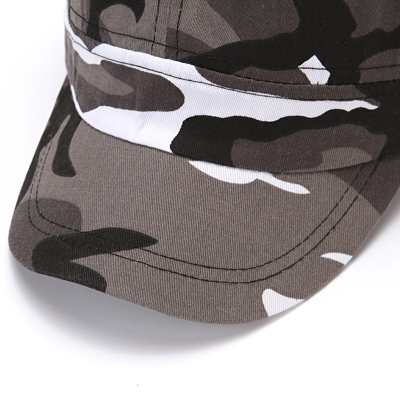 Men's Camo Flat Top Outdoor Hat