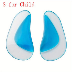 2PCS Orthotic Arch Support Insole Flat Foot Corrector Shoe Insert Silicone Pads