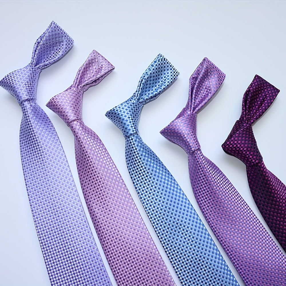 1200 Needles Checkered Multicolour Neck Tie Classic Business Casual Father Gift