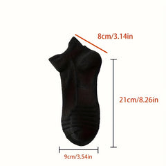 3 Pairs Men's Sports Socks Anti Slip Running Outdoor Thickened Ankle Socks