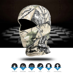 Camouflage Balaclava Hood for Outdoor Sports - Breathable Full Face Mask