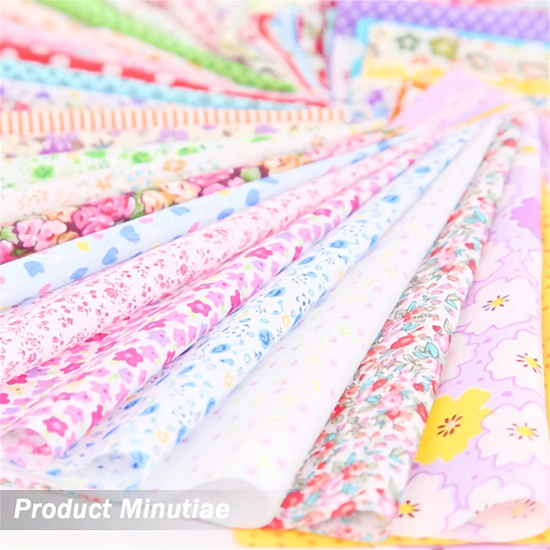 40pcs Fabric Patchwork Squares Bundle DIY Sewing Scrapbooking Quilting Craft