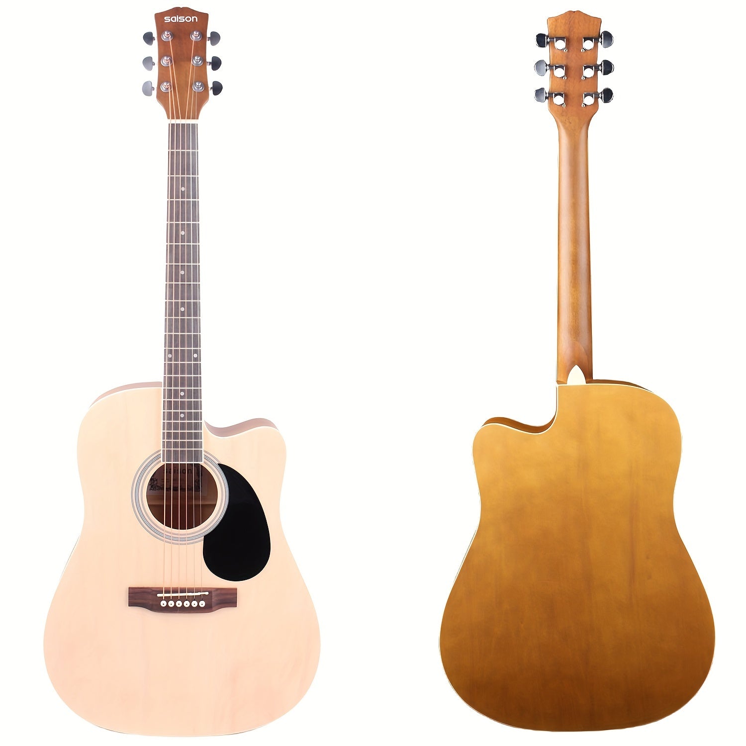 41 inch Basswood Acoustic Guitar Matte Paint Fully Enclosed Handle