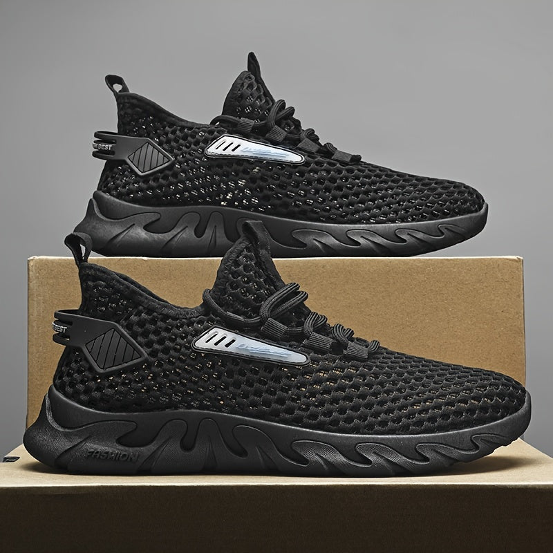 Men's Slip on Sneakers Athletic Shoes with Shoelaces