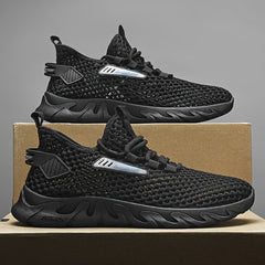 Men's Slip on Sneakers Athletic Shoes with Shoelaces