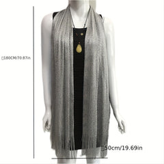 Summer Tassel Wrap Shawl Hollow Out Cape for Women