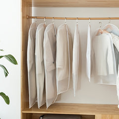 5 Pcs Dustproof Garment Hanging Bag Lightweight Clothes Storage Bag For Closet