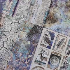 12pcs Starry Sky Animal Paper for DIY Decoration & Journaling
