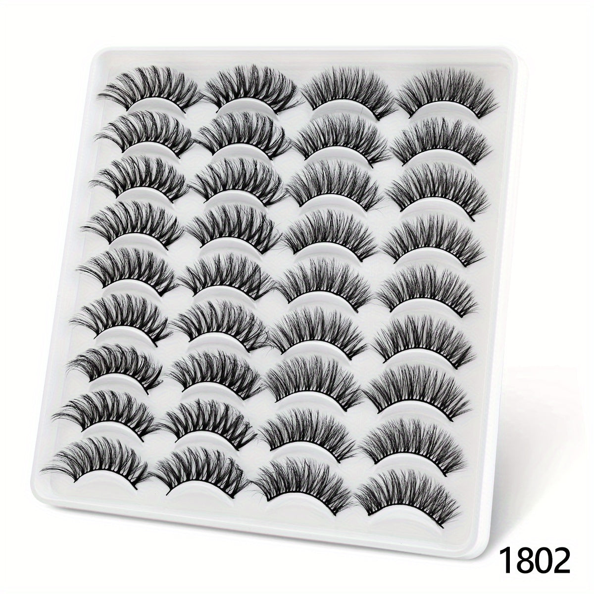 18 Pairs 3D Mink Eyelashes Natural Fluffy False Eyelashes Dramatic Long Eyelash