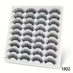 18 Pairs 3D Mink Eyelashes Natural Fluffy False Eyelashes Dramatic Long Eyelash