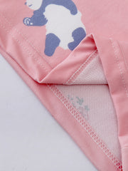 Women's Plus Panda & Floral Print High Waist Loose Home Wear Pants