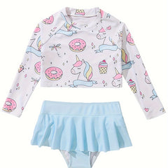 Donut & Unicorn Swimwear Set for Girls