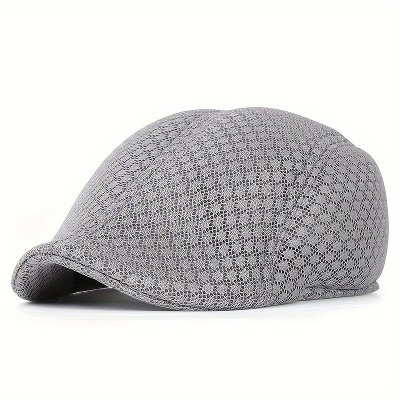 Mesh Beret Outdoor Breathable Newsboy Cabbie Hat