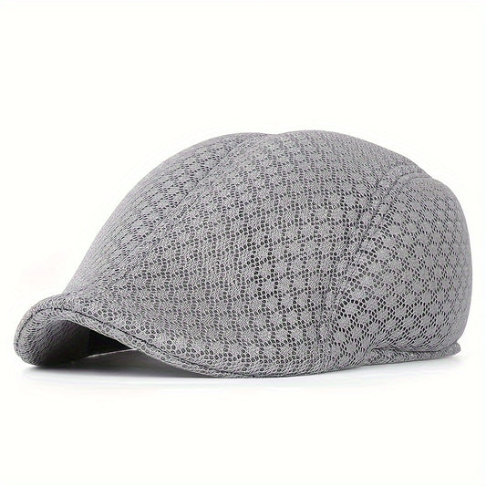 Mesh Beret Outdoor Breathable Newsboy Cabbie Hat