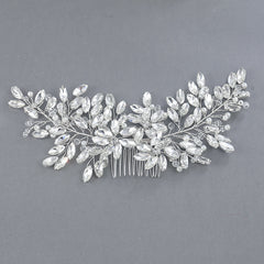Crystal Bridal Headpiece Wedding Headband For Brides Flower Bride Hair Vine