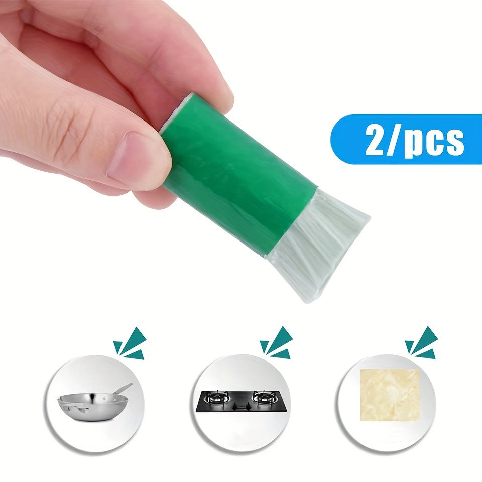 2pcs Stainless Steel Cleaning Magic Bar For Home Kitchen Metal Rust Removal