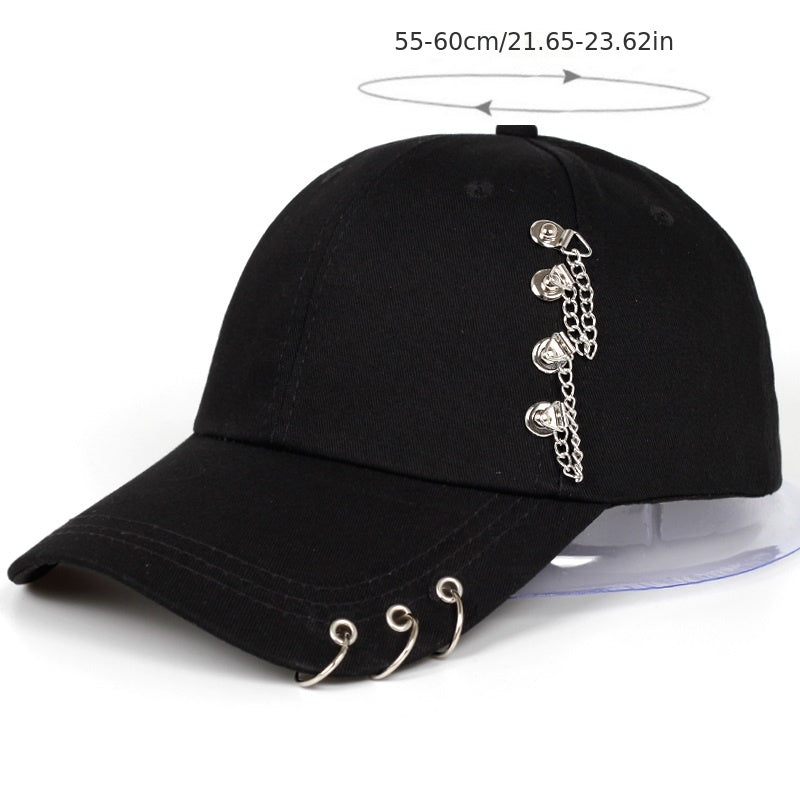 Iron Ring Ball KPOP Hats Adjustable Baseball Cap Hats Snapback Hats