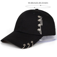 Iron Ring Ball KPOP Hats Adjustable Baseball Cap Hats Snapback Hats