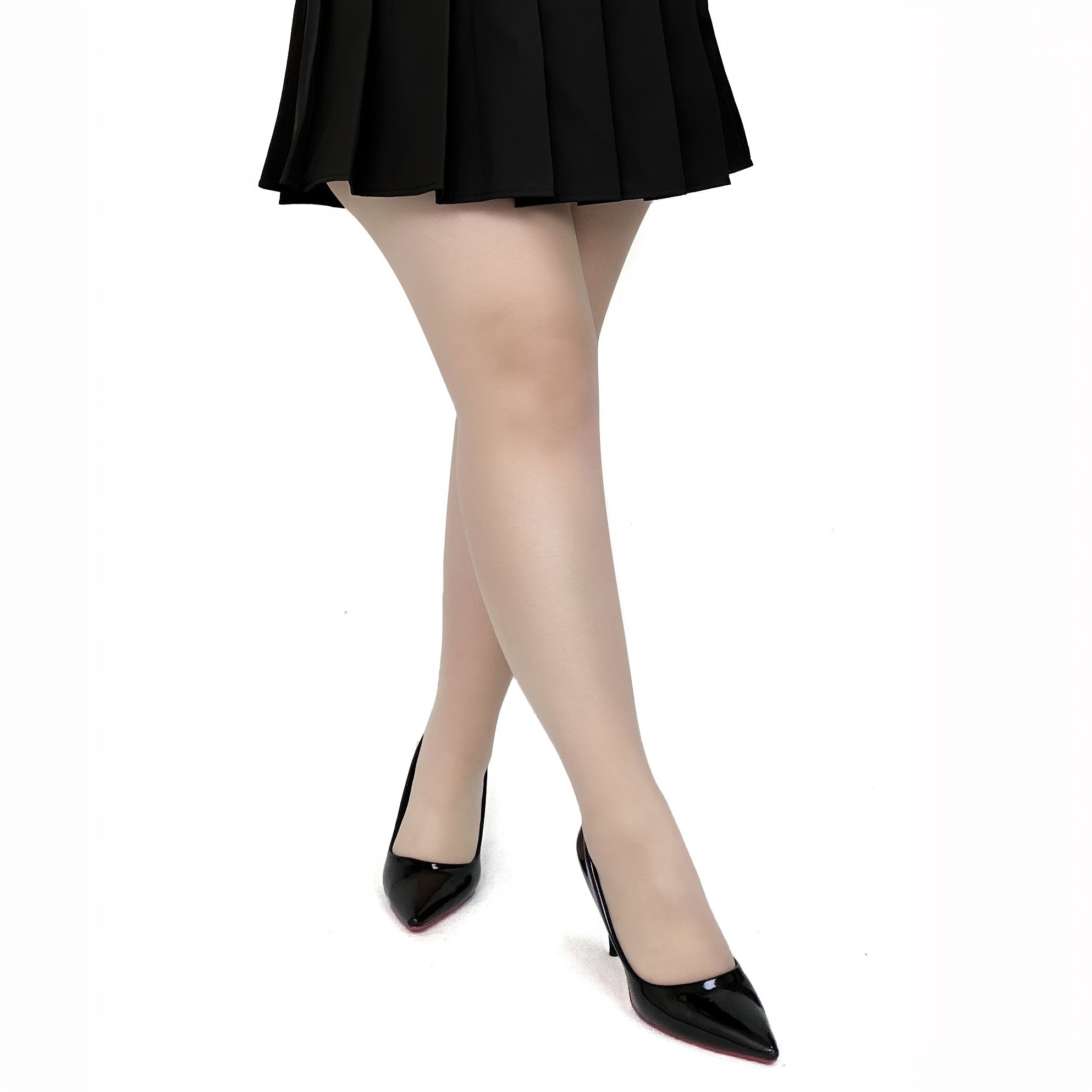Sheer High Waist Pantyhose Anti-Snag Footed Stockings