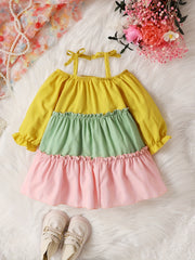 Toddler Baby Girl's Multicolor Princess Dress