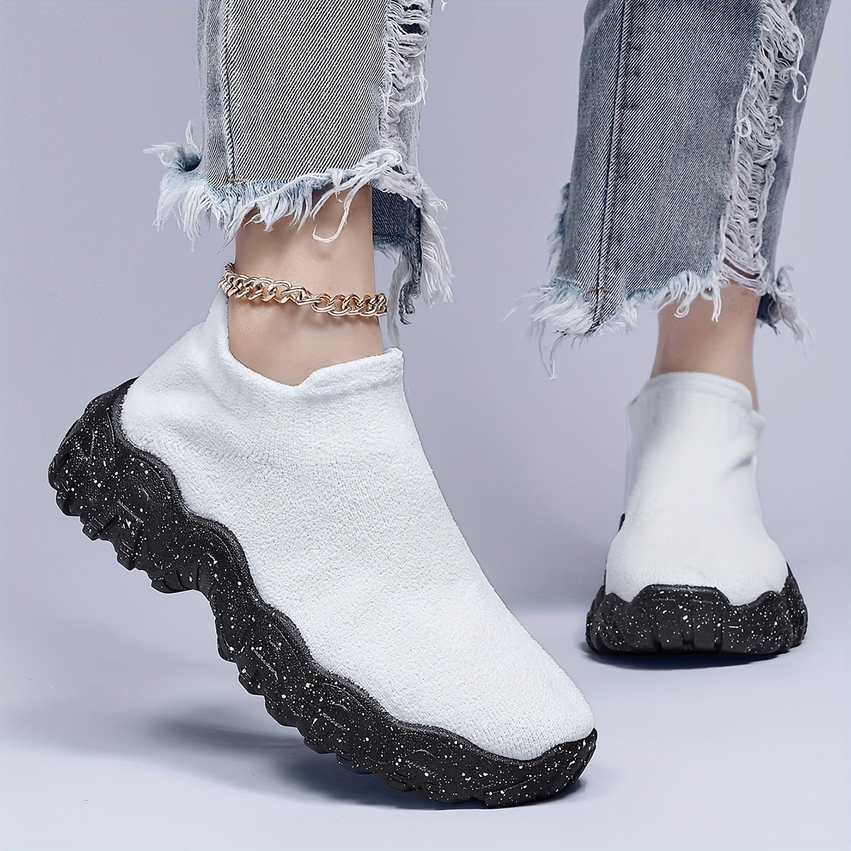 Women's Non-slip Running Shoes Comfortable Sock Sneakers
