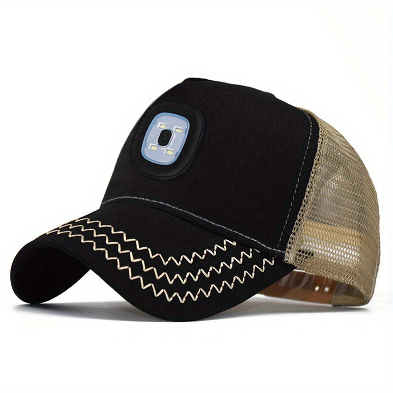 Rechargeable Lighted Baseball Cap Night Fishing Outdoor Hat