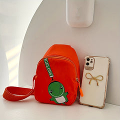 Kids Dino Crossbody Bag for Ages 1-6, Travel Hiking Chest Bag