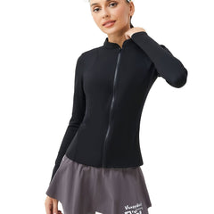 Women's Thermal Track Jacket Full Zip Running Jacket