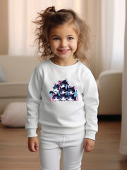 OERYUI Anime Kitty Sweatshirt Casual Kids Pullover