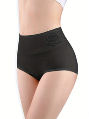 Floral Print High Waist Panties