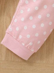 Baby Girls Rabbit Decor Dot 2pcs Set