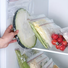 Double Zipper Bags Reusable Food Storage Leak Proof Freezer Bags BPA Free