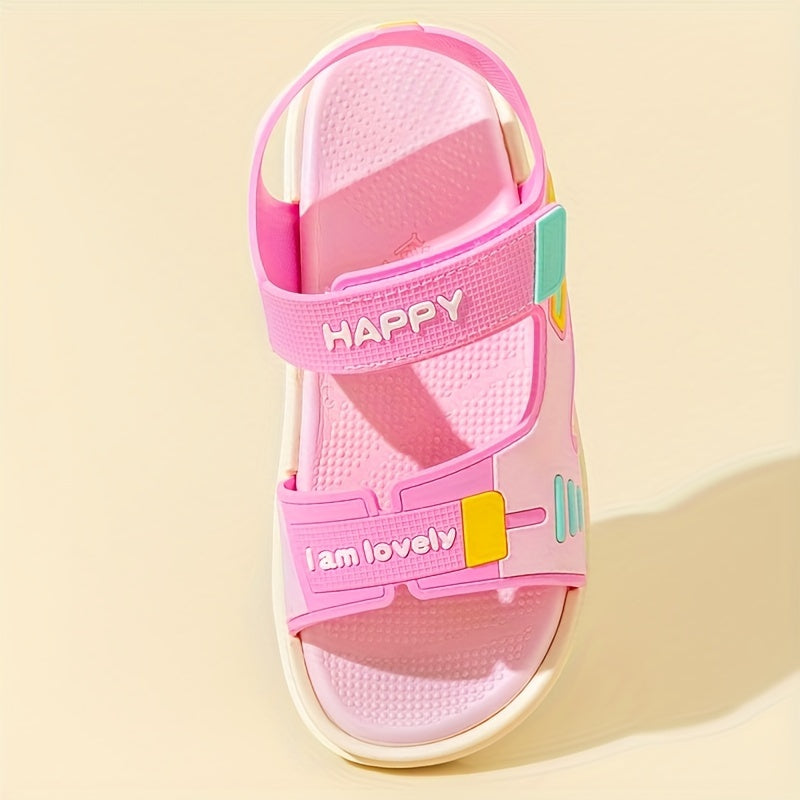 Boys Open Toe Sandals Breathable Lightweight Indoor Outdoor Beach