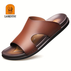 Men's Lightweight Non Slip Open Toe Quick Dry Slides For Bathroom Beach Summer