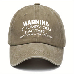 Washed Cotton Baseball Cap Adjustable Six Colors