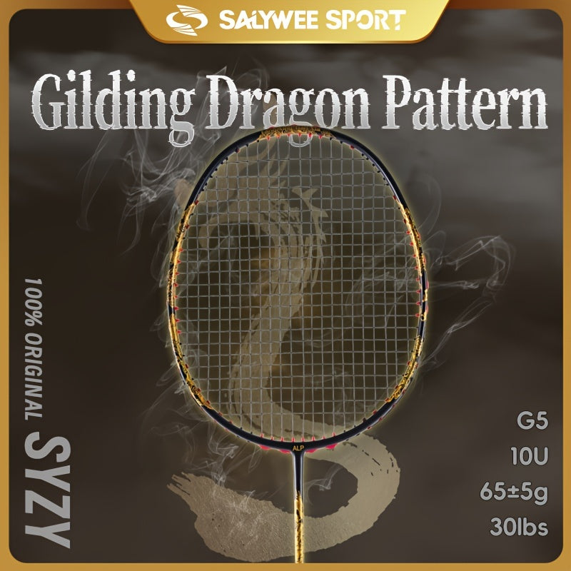 Carbon Fiber Badminton Rackets 10U G4 Golden Dragon Max 13