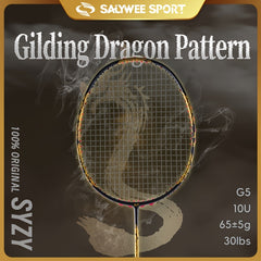 Carbon Fiber Badminton Rackets 10U G4 Golden Dragon Max 13