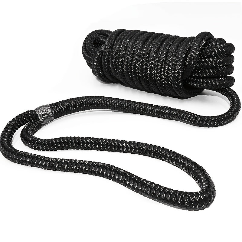 3/8 in x 46 ft Double Braided Nylon Dock Line Boat Rope Mooring Rope