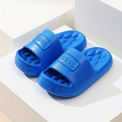 Boys Solid Open Toe Slippers Lightweight Non-slip Summer Shoes